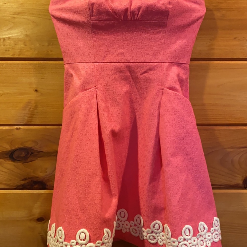 Strapless Lilly Pultizer Dress with Pockets